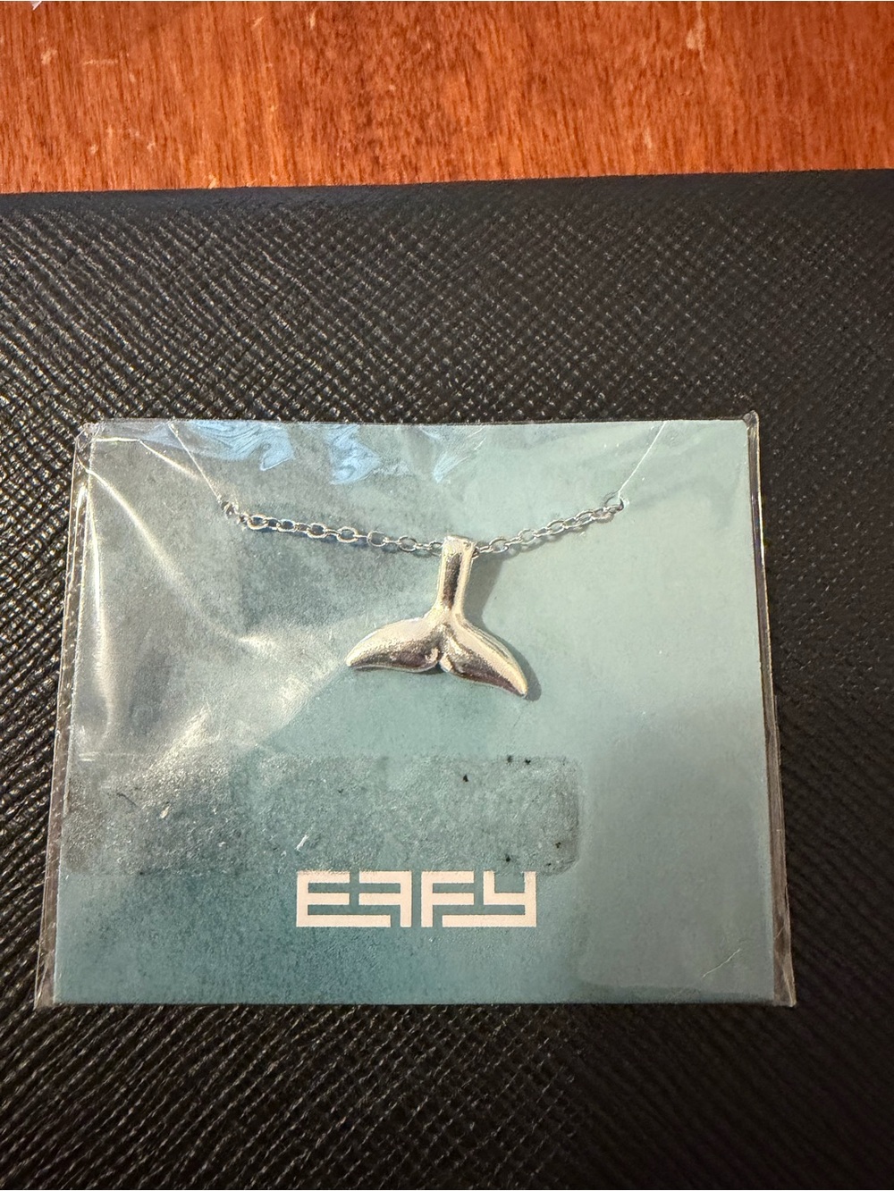 Silver Whale Tail Necklace - Silver